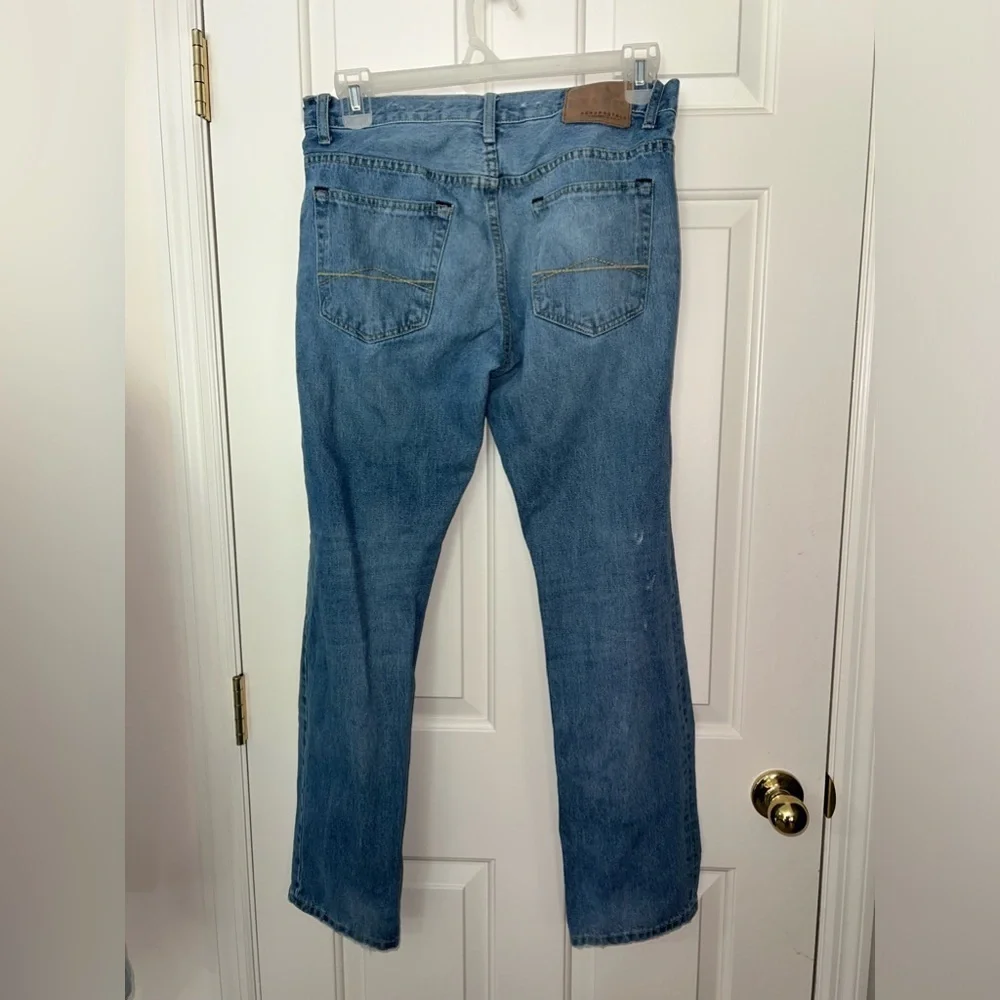 Aeropostale Men’s Slim Straight Jeans 32x32 | 2015 Denim | Distressed Light Wash